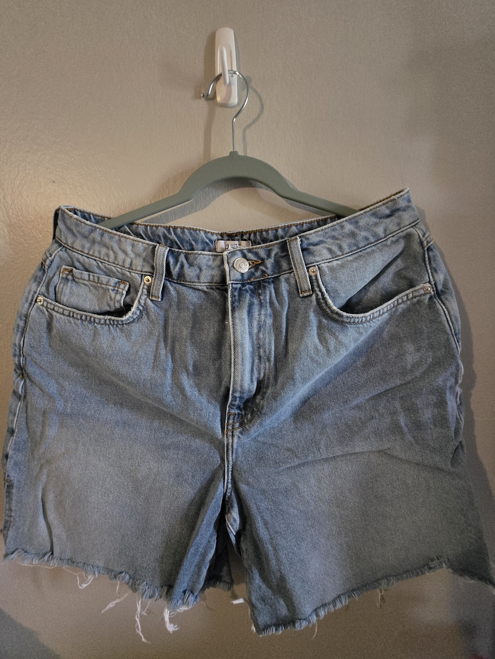 Women's Light Blue Denim Cutoff Shorts